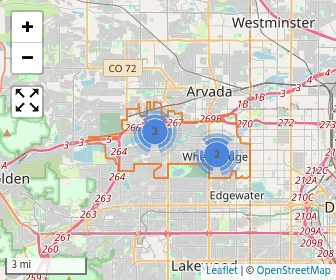 Area schools map